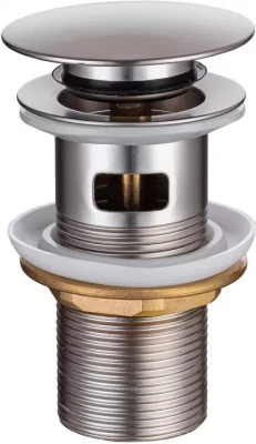 Донный клапан для раковины Allen Brau Priority с переливом, никель (5.31023-BN)