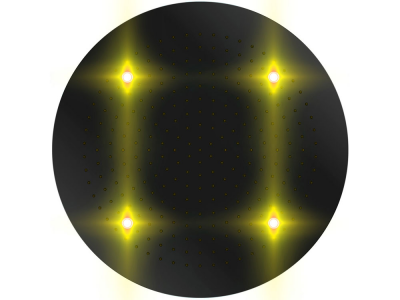 Otler Amber АD42 встраиваемый круглый душ с подсветкой, янтарный, 42см