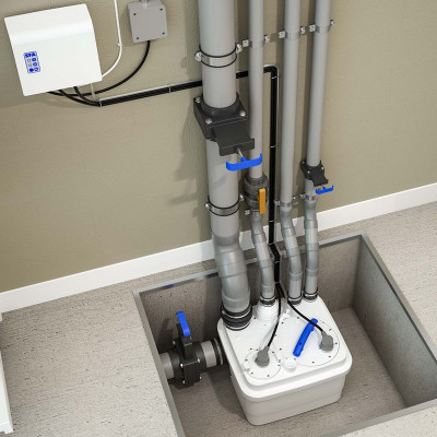 Канализационная насосная станция SFA SANICUBIC 1 WP NM, 220 В, 1500Вт, Тмакс. +70°C, ProX K2