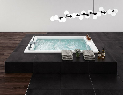 Акриловая ванна Cezares Plane Duo 190x145 PLANE_DUO-190-145-51-W37 без гидромассажа встраиваемая