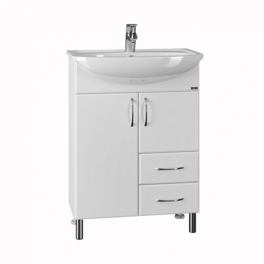 Тумба для умывальника напольная СаНта "Сити - 60.0" с 2я(под умывальник Уют 60)