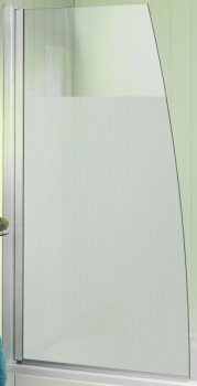 Шторка для ванны 80x145 см Jacob Delafon Serenity E4933-GA, профиль хром, стекло прозрачное