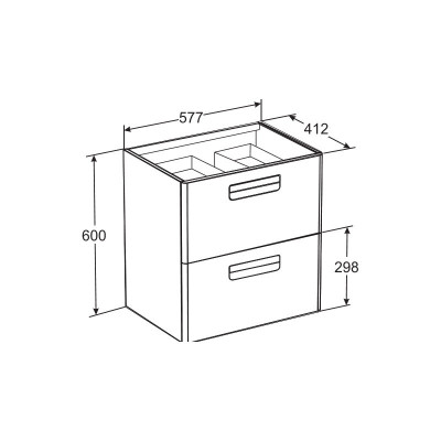 Roca The Gap ZRU9302742 тумба 60 см х 45 см, виноград