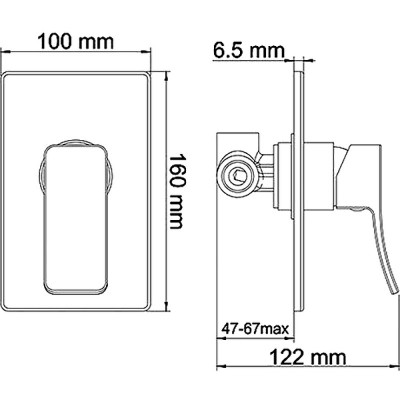 Гигиенический душ со смесителем WasserKRAFT Aller A106156 хром
