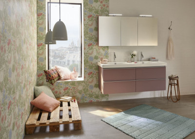 Мебель 137 см для раковины-столешницы подвесная, Jacob Delafon «ODEON UP» (EB997-E10), квебекский дуб