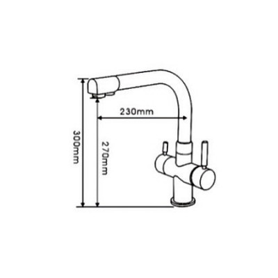 KorDi White Calcium  KD 2383 - L026 White/Chrome смеситель для кухни, белый глянцевый
