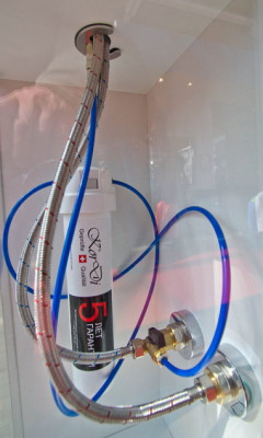 KorDi White Calcium  KD 2383 - L026 White/Chrome смеситель для кухни, белый глянцевый