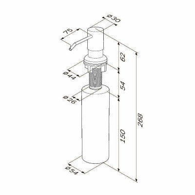 Дозатор жидкого мыла AM.PM X-Joy A8437111 Сатин