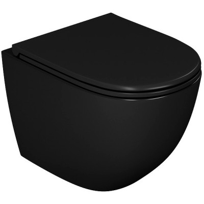 Унитаз D&K Matrix DT1396025 подвесной черный микролифт