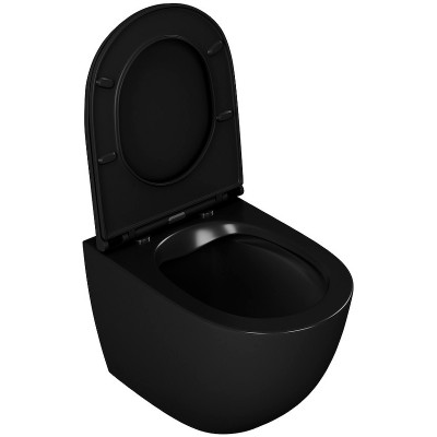 Унитаз D&K Matrix DT1396025 подвесной черный микролифт