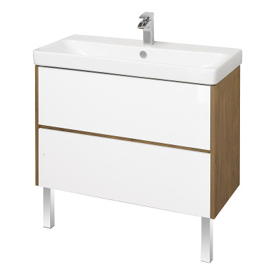 Тумба под раковину Aquaton Сканди 90 1A251901SDZ90 подвесная белый дуб рустикальный