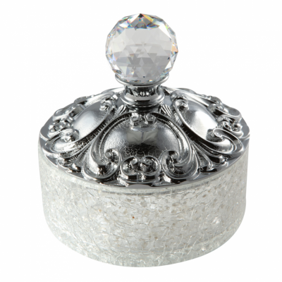 MIGLIORE Cristalia SWAROVSKI 16793 баночка низкая, 5 см, хром