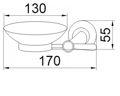 Boheme CHIARO 10503 мыльница настенная, золото