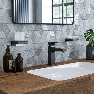 Мыльница подвесная Hansgrohe AddStoris 41746670 (черный матовый)