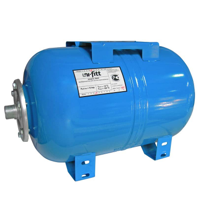 Гидроаккумулятор WAO для водоснабжения горизонтальный UNI-FITT присоединение 1" 80л (WAO80-U)