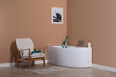 Акриловая ванна Aquanet Mia 140x80 R пристенная асимметричная (00246884)