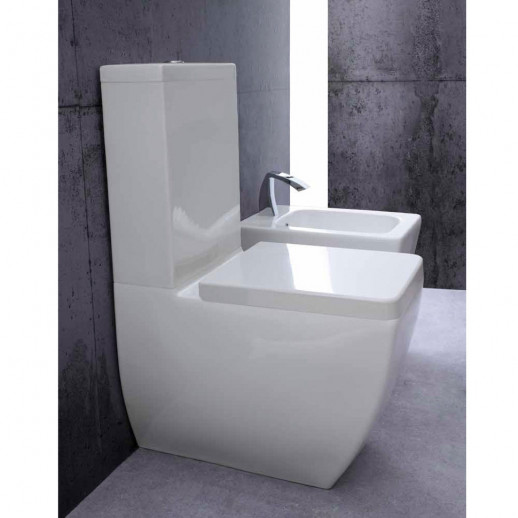 CERAMICA ALA SIMPLY SIMWCCOMP унитаз напольный с бачком 35 см х 65 см, белый