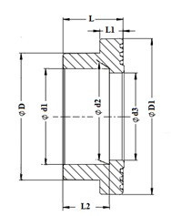 Бурт под американку VALFEX STANDARD 32 белый/серый (10187032)