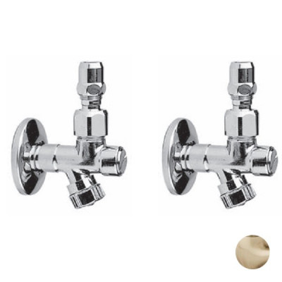 Nicolazzi 5578 BZ COPPIA запорный фильтр для подводки (без трубки), бронза