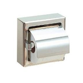 Держатель для туалетной бумаги Nofer 05007.S с крышкой из нержавеющей стали матовый 