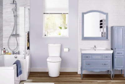 ASB-Woodline Модерн 105 тумба с раковиной, рошфор (патина белая) массив ясеня