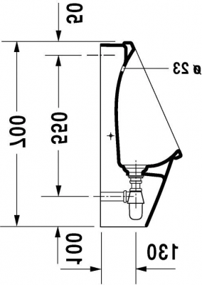 Писсуар Duravit Starck 3 0827250000