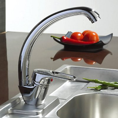 Смеситель для кухни Ledeme L4128-B H28 однорычажный хром