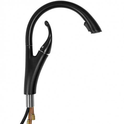 Смеситель для кухни Haiba HB70180-7 (латунь) черный