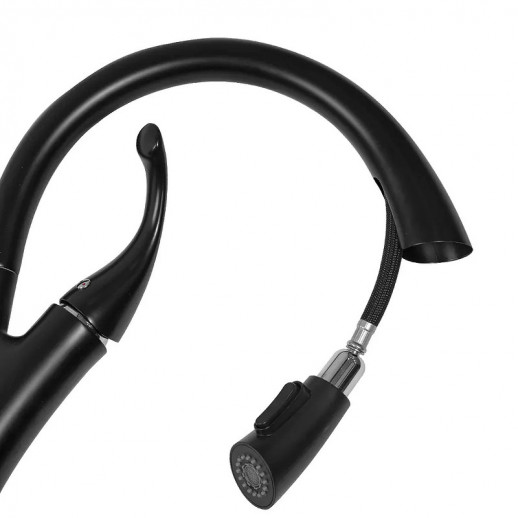 Смеситель для кухни Haiba HB70180-7 (латунь) черный