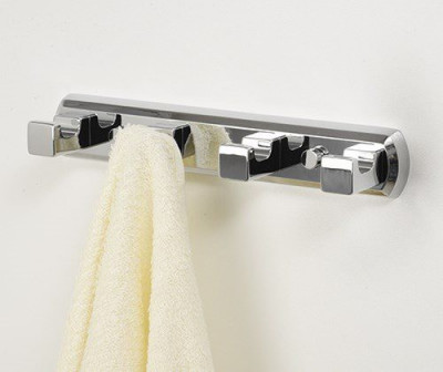 WasserKRAFT Lippe К-6574 планка, 4 крючка, хром