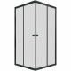 Душевой угол Triton Вента-Блэк 80х80 Щ0000057857 пр-ль черный стекло прозрачное (Щ0000057857)