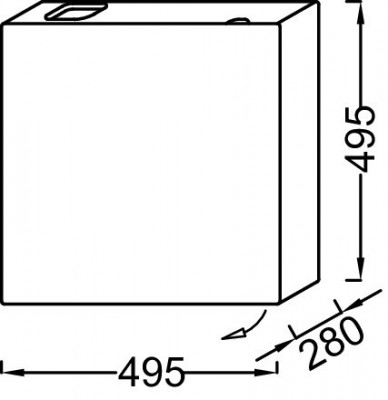 Мебель под раковину 50 см, Jacob Delafon «TERRACE» (EB1178-274), черный