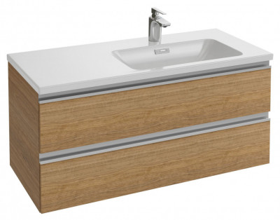 Мебель для раковины-столешницы 100 см, под правостороннюю раковину, нежный аквамарин, Jacob Delafon «VOX» (EB2026-RA-M43)