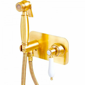 Гигиенический душ со смесителем Cezares Aphrodite APHRODITE-DIF-03/24-Bi золото 24 карат