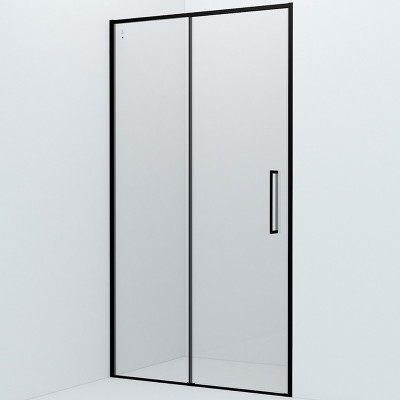 Душевая дверь Iddis Slide 112 SLI6BS1i69 пр-ль черный стекло прозрачное
