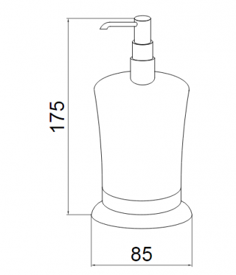 Boheme BRILLANTE 10439 дозатор жидкого мыла, хром
