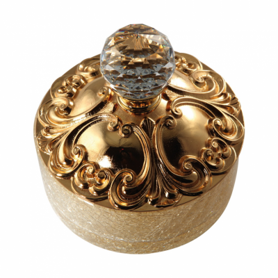 MIGLIORE Cristalia SWAROVSKI 16825 баночка низкая, 5 см, золото