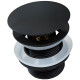 Донный клапан для  ванны / раковины Vincea VDR0-4B черный матовый  (VDR0-4B)