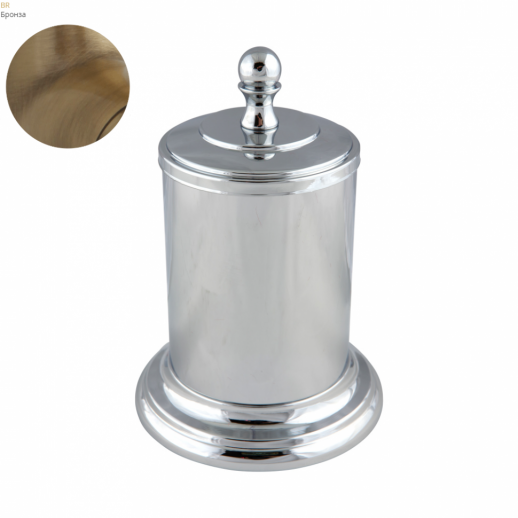 Баночка настольная MIGLIORE Mirella 17160, керамика, бронза