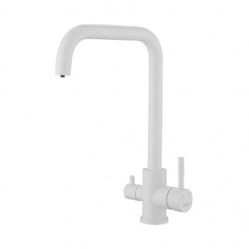 Смеситель для кухни с подключением фильтра воды Haiba HB43829-8, белый