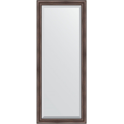 Зеркало настенное Evoform Exclusive 151х61 BY 1184 с фацетом в багетной раме Палисандр 62 мм