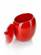 Контейнер для ватных палочек Primanova Nora (красный) 10х10х9 см полимер D-15086  (D-15086)