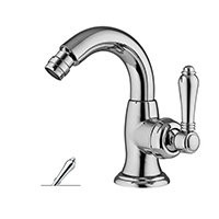 Nicolazzi Cinquanta 3455 CR 75C смеситель для биде с д/к, хром/ручка El Capitan