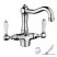 Nicolazzi Classica 1432 CR 78 смеситель для раковины с д/к, хром/ручки P.Mont Blanc