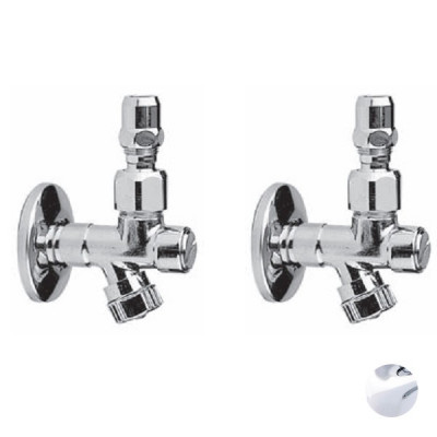 Nicolazzi 5578 CR COPPIA запорный фильтр для подводки (без трубки), хром