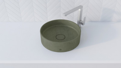 BetON WВ-604 Накладная раковина из бетона серого оттенка в стиле Лофт