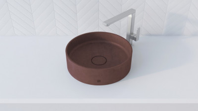 BetON WВ-604 Накладная раковина из бетона серого оттенка в стиле Лофт