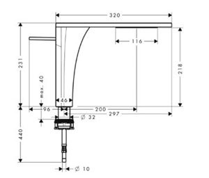 Axor Massaud смеситель для раковины, однорычажный