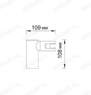 WasserKRAFT A008 держатель лейки
