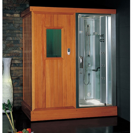 Инфракрасная сауна с душевой кабиной EAGO DS204F8 R